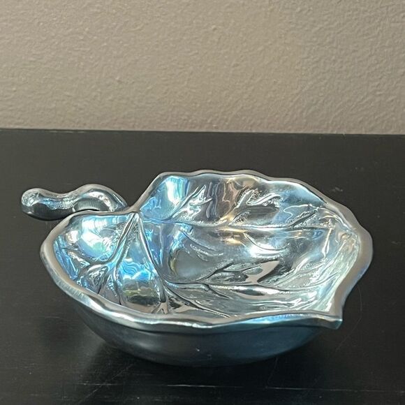 Beatriz Ball Forest Aspen leaf bowl nwt - Picture 3 of 12